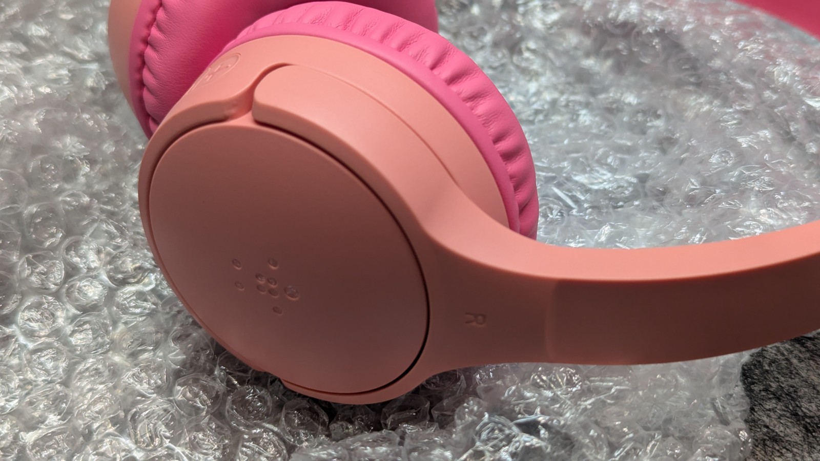Belkin SoundForm Mini Kids Wireless BT Headphones Built-in Microphone Pink ?New