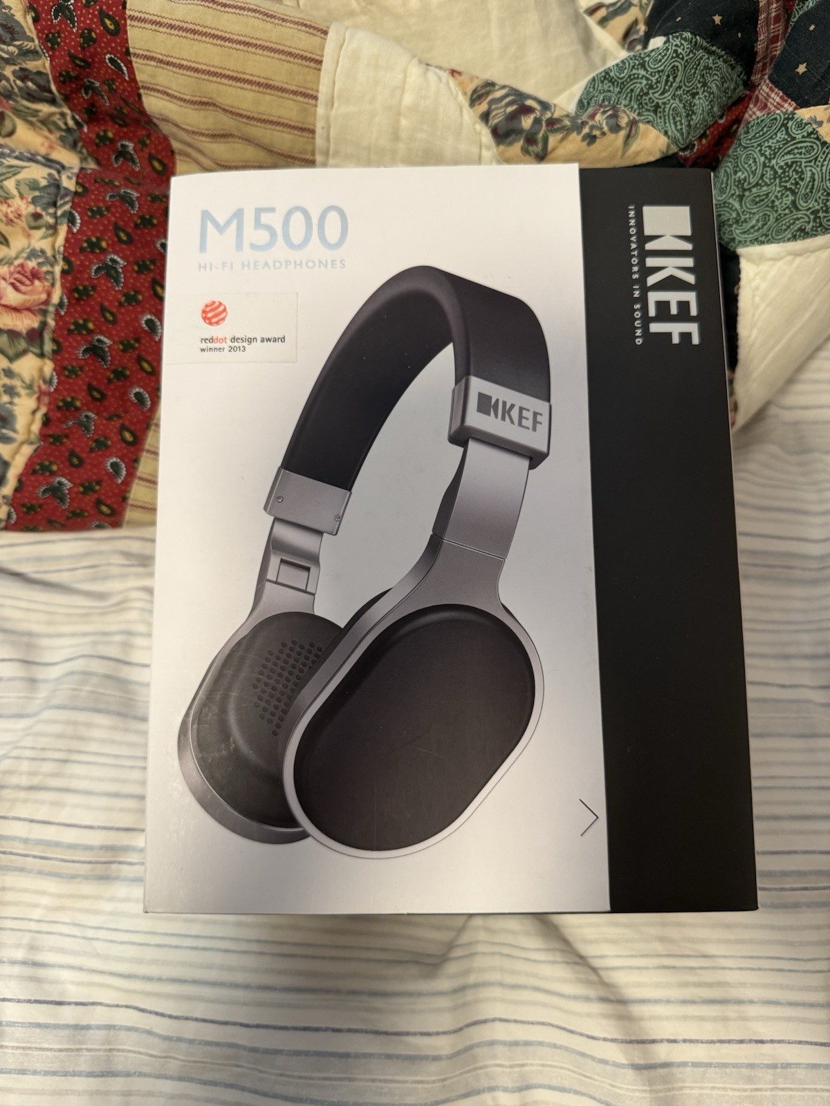 KEF M500 On-Ear Headphones Black/Silver