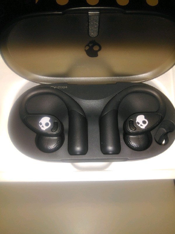 Skullcandy Push 540 Open Wireless Earbuds Black Bluetooth Open-Ear Secure Fit