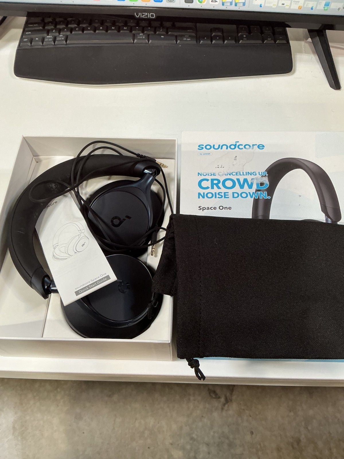 Soundcore Q20i Over Ear Hybrid Active Noise Cancelling Headphones – Black