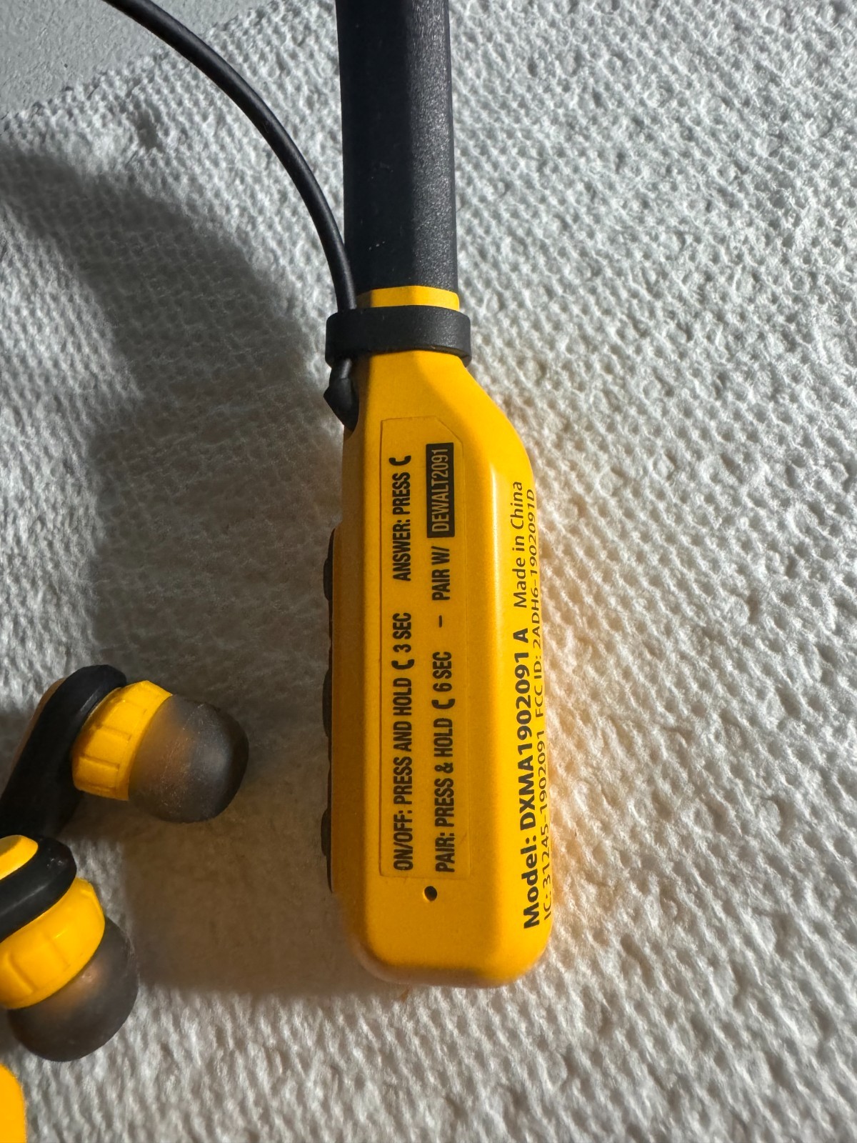 DeWalt Jobsite Pro Max Neckband headphones bluetooth heavy duty wireless
