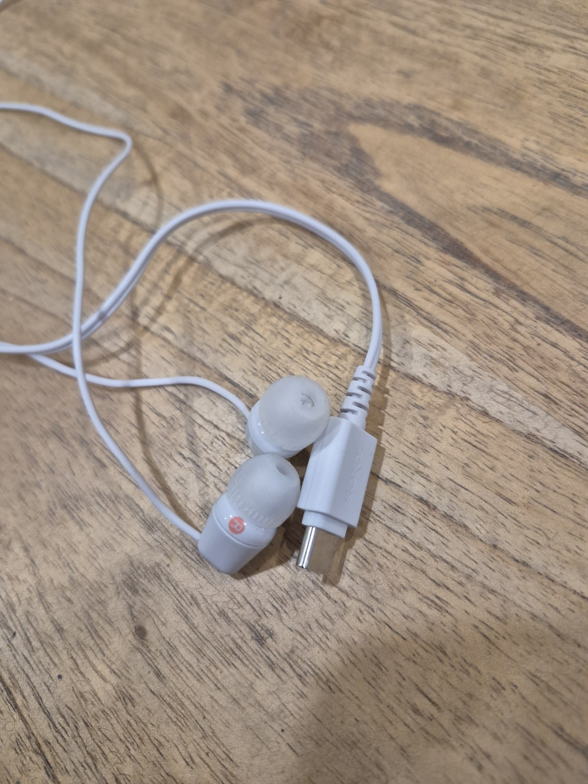 Sony IER-EX15C Stereo Earbud Headphones Wired In-Ear Earphones USB-C (White)