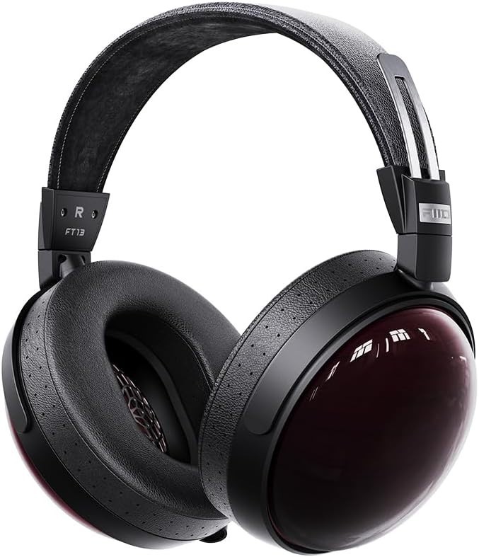 FiiO FT13 Audiophile Closed-Back Headphones, 60mm Dynamic Driver (Blackpurple)