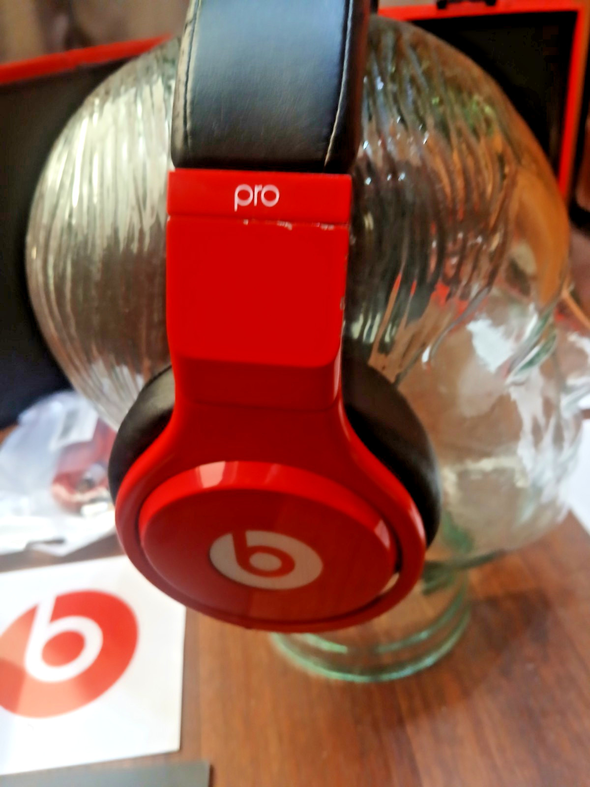 Discontinued Beats Pro by Dr. Dre ” Lil Wayne Red ” Studio Headphones (Rare)