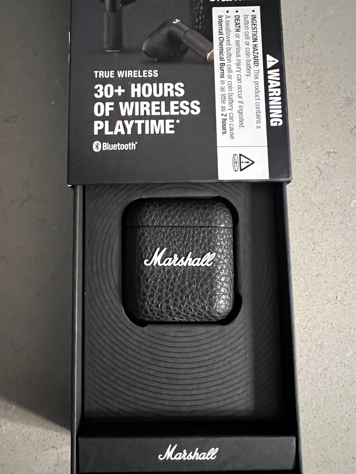 Marshall Minor IV True Wireless Bluetooth Earbuds Black Touch Control, Mic