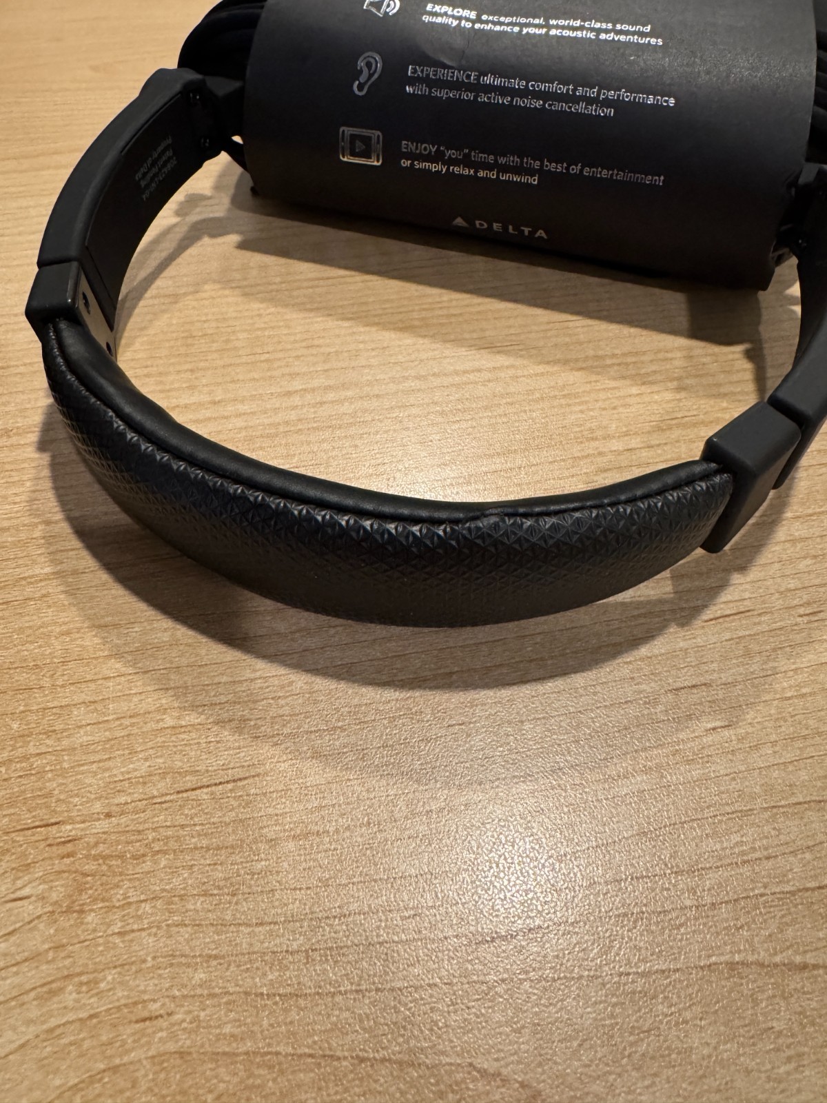 Delta Airlines 1st Class Premium Headset Head Phones Brand New 044208423 2 Pack