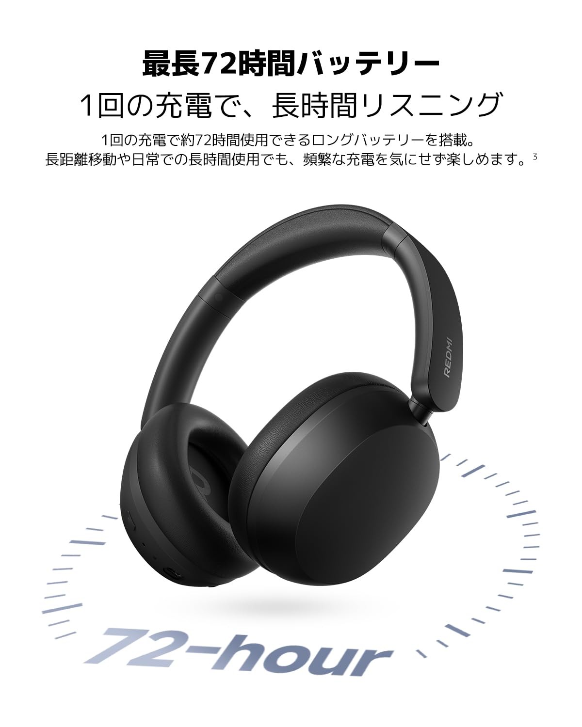 Xiaomi Redmi Headphones Neo Black ANC Hi-Res Multipoint Wireless & Wired BT 5.4