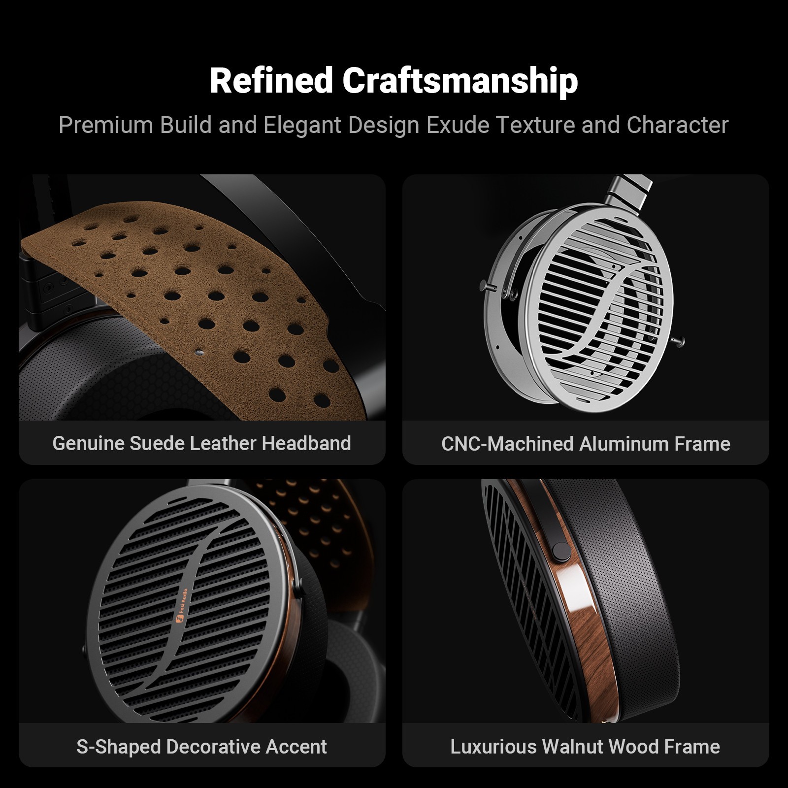Fosi Audio i5 Open-Back Planar Magnetic Headphones W/ 97mm Ultra-Large Diaphragm
