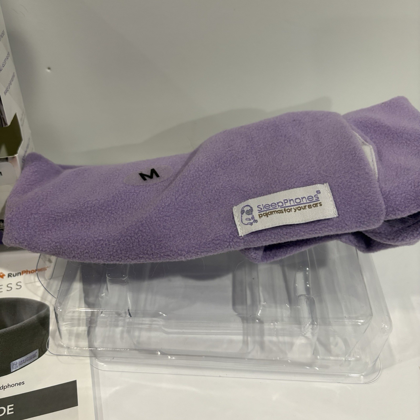 SleepPhones Wireless Sleep Headphones Medium, Lavender – Fleece Fabric