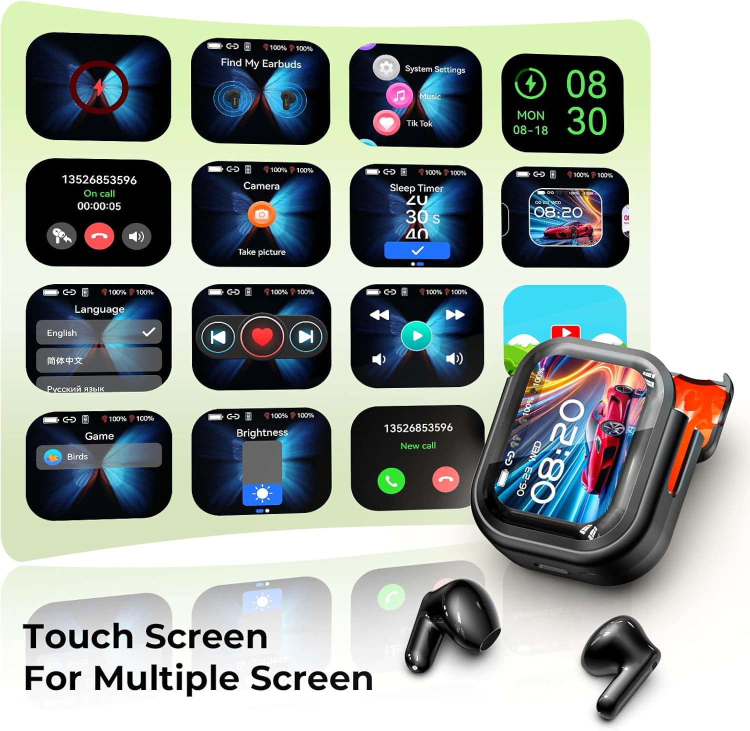 NE20 Translation Earbuds Real Time – 2025 New AI 135 Language Translator Earbuds