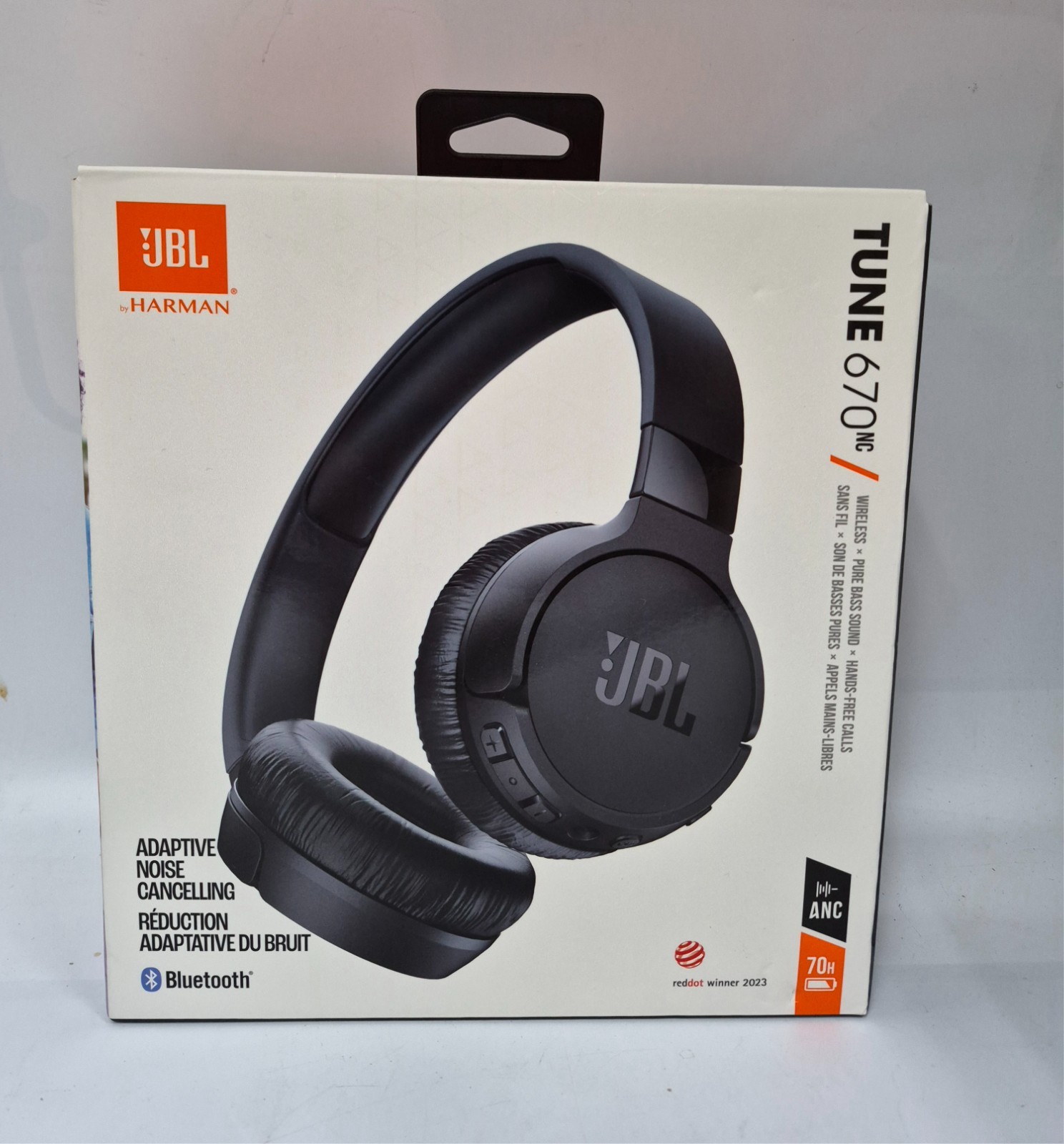 JBL TUNE 670NC Adaptive Noise Cancelling Wireless On-Ear Headphones NEW SEALD