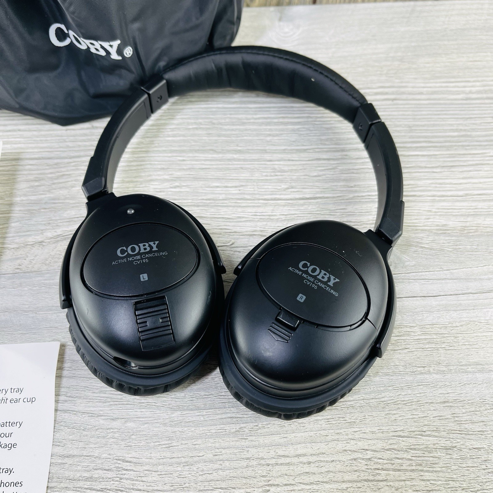 Coby Noise Canceling Digital Stereo Headphones CV195