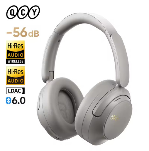 QCY H3S Hi Res LDAC ANC Headphones Bluetooth 6.0 102H Playtime