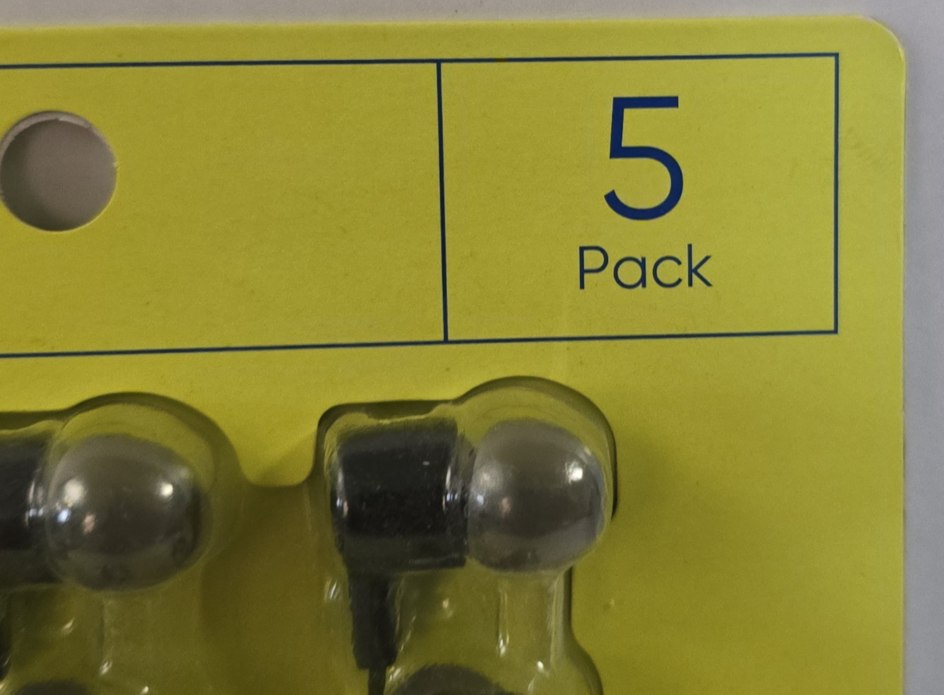 New onn 5-Pack Wired Earbuds, Black With Microphone