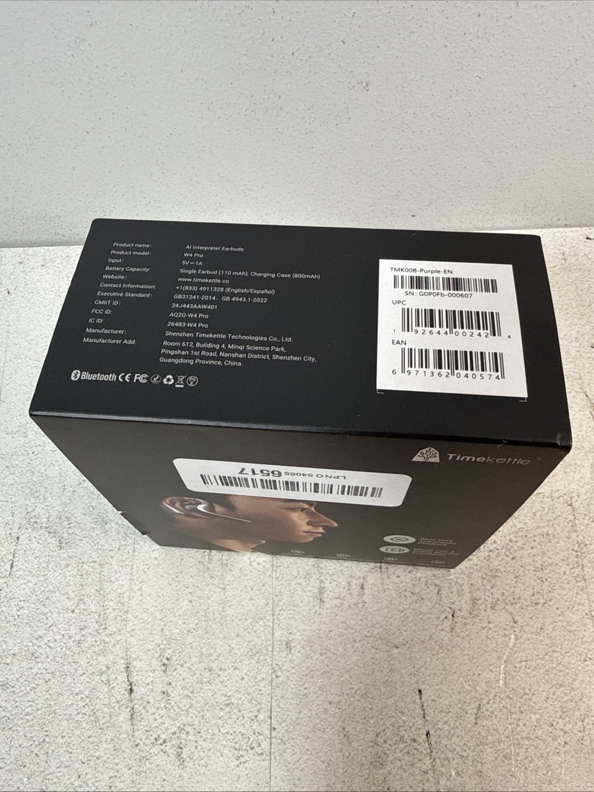 Timekettle W4 Pro AI Interpreter Earbuds, Bidirection Simultaneous Translation