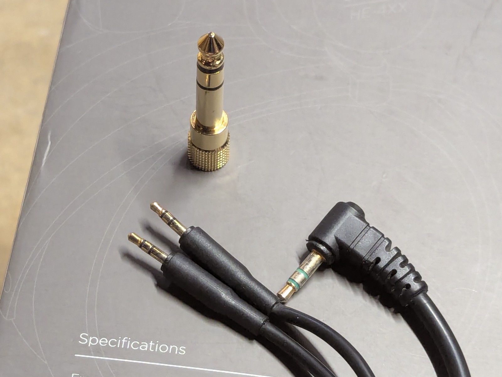 Hifiman Massdrop HE-4XX Open Back Planar Magnetic Headphones Black 35ohm 3.5mm