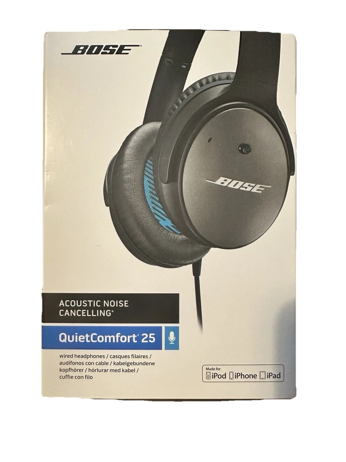 Bose QuietComfort QC25 Wired Noise Cancelling Headphones for Apple Devices