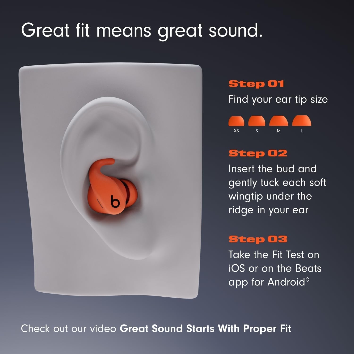 Beats Powerbeats Fit ‎ME2J4LL/A True Wireless Workout Earbuds w/ Wingtips Black