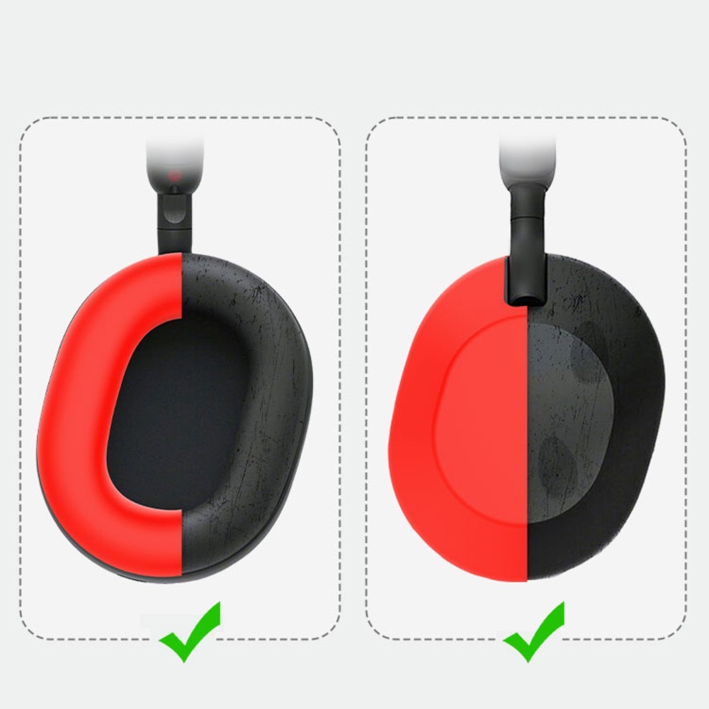 Soft Silicone Sweat Cover for Sony WH1000XM6 Headphones Sweat Resistant Case