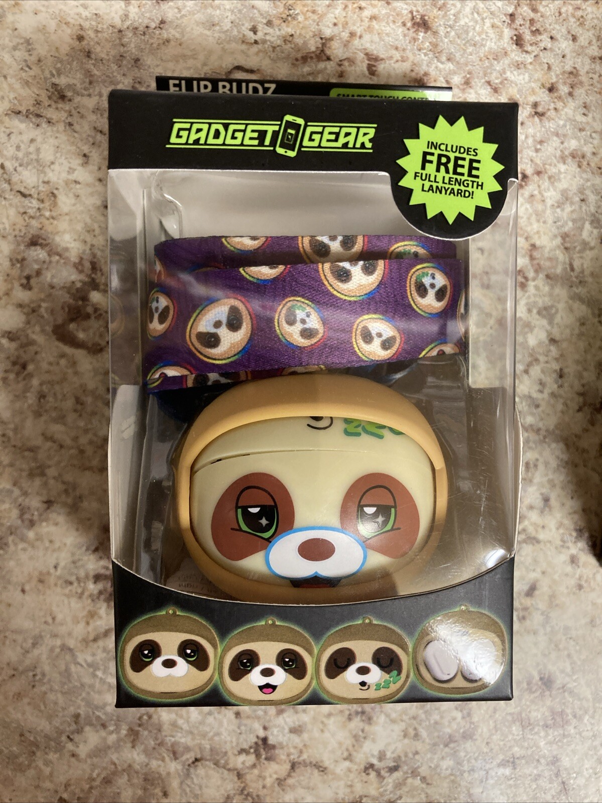 Gadget Gear Flip Budz Animal Flip Case Swap Between 3 Faces! New