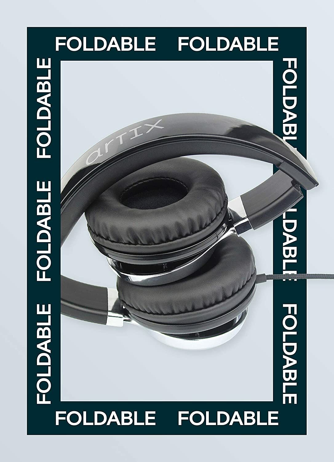 Artix CL750 Foldable Noise Isolating Headphones for Computer, Laptop & Cellphone