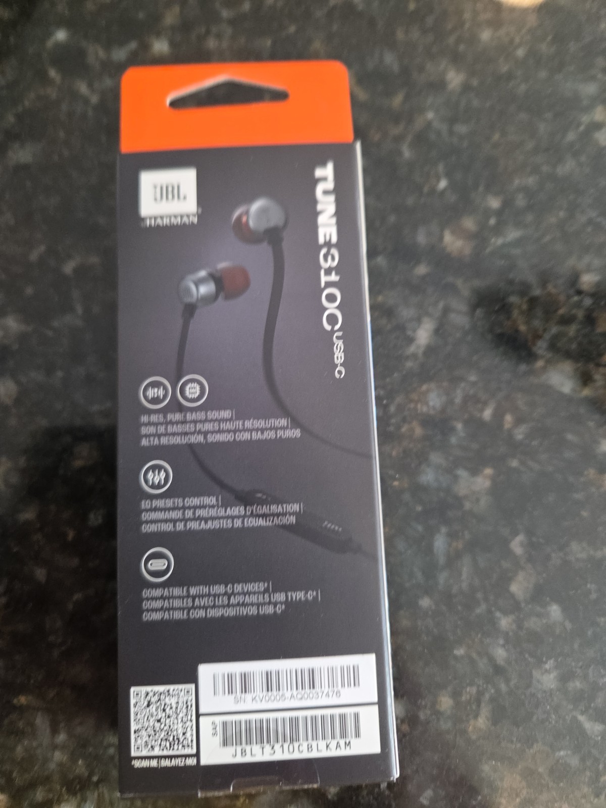 New JBL Tune 310C USB C In Ear Wired Headphones w/Remote & MIC SEE DETAILS