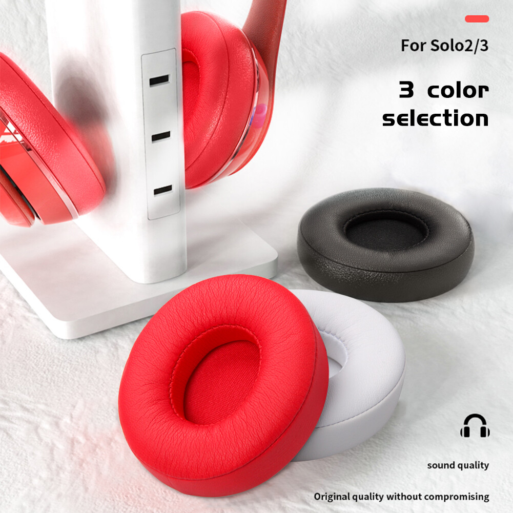 2Pcs Replacement Earpads Ear Pad Cushion for Beats Solo 2 / 3 On Ear Wireless US