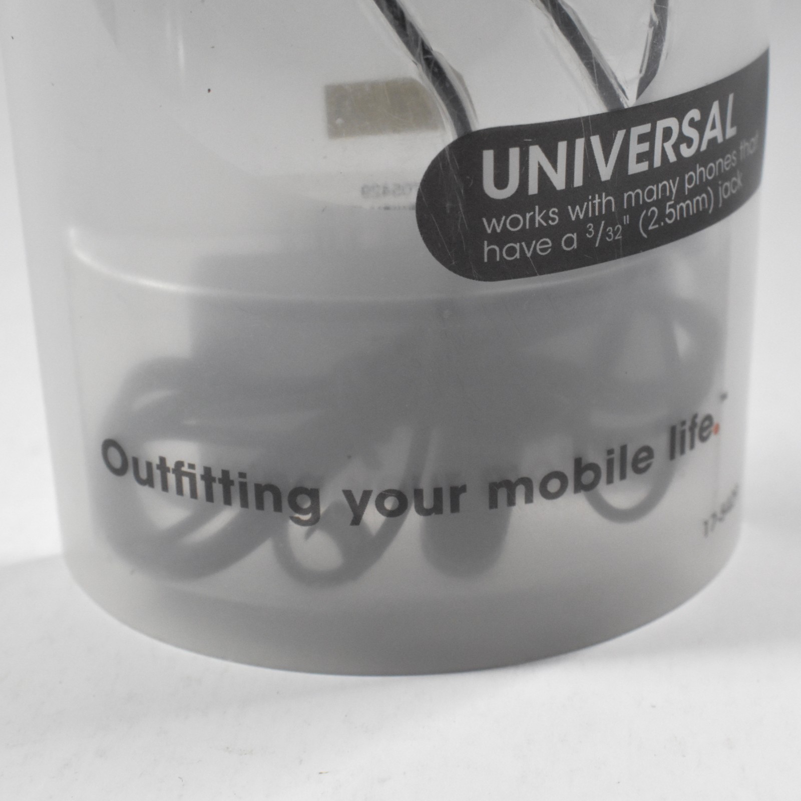 PointMobl Mono Earbud Headset With Mic Universal 2.5mm jack 3/32” Factory Sealed