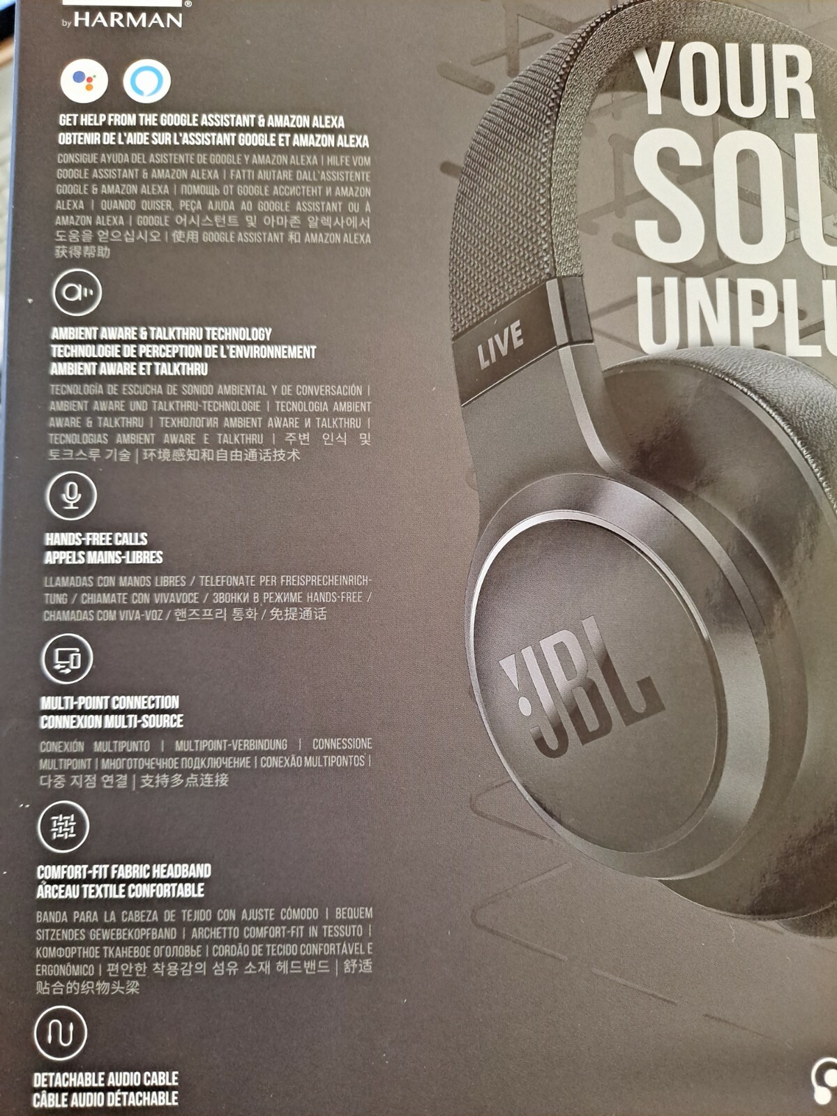 JBL LIVE 500BT Wireless Bluetooth Headphones Microphone 33Hr Battery ~2Hr Charge