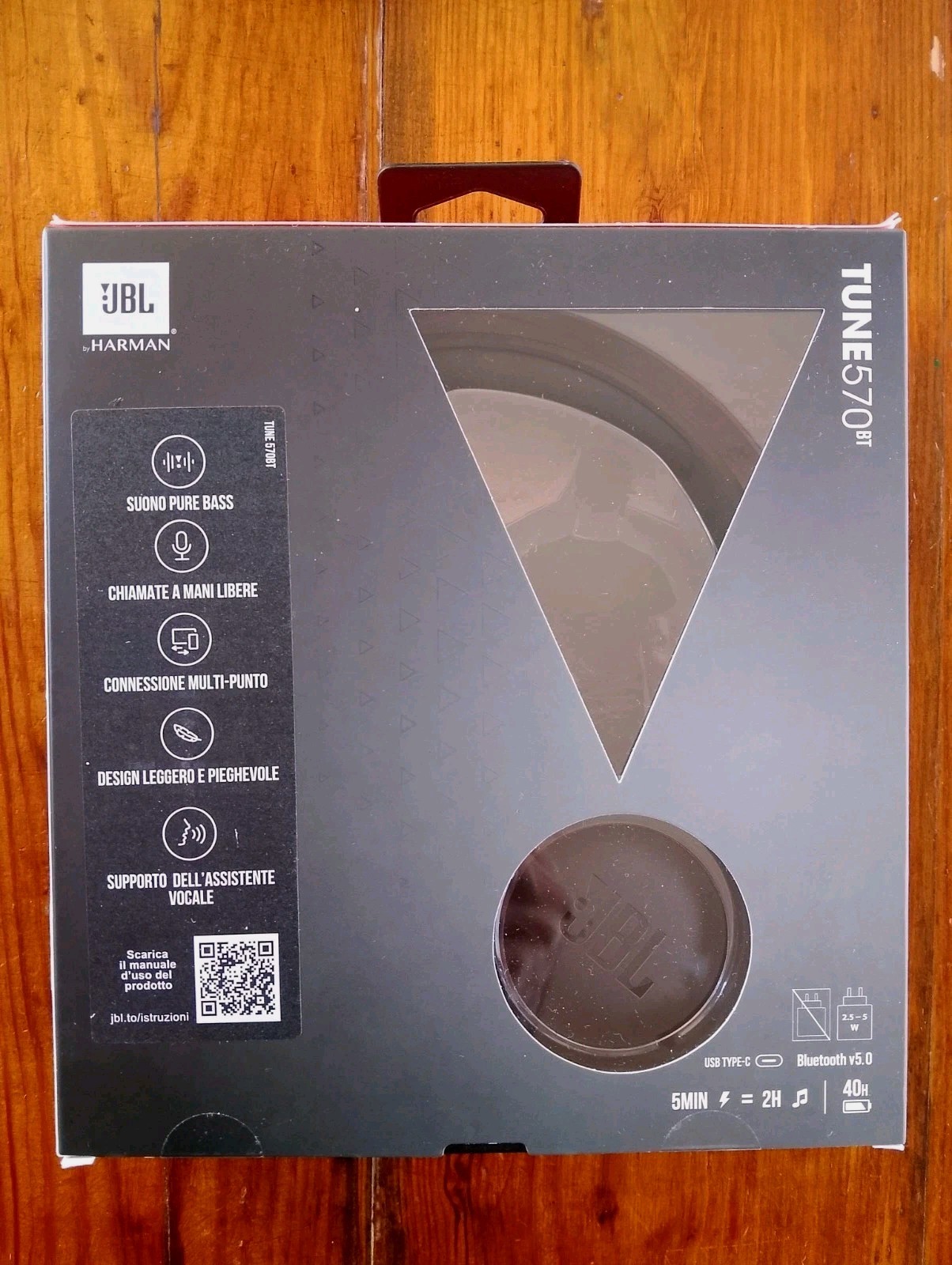 JBL Tune 570BT Black Bluetooth Headphones