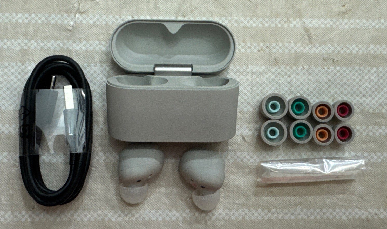 Sony WF-1000XM6 Wireless Noise Cancelling Earbuds – Platinum Silver With Eartips