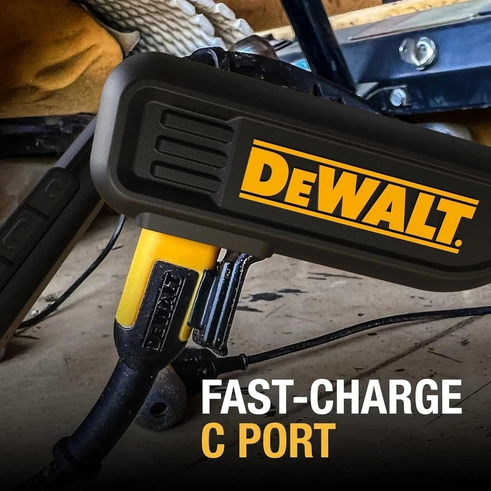 DEWALT Heavy Duty Black Edition 2-In-1 Neckband Bluetooth Headphones W/Built-In