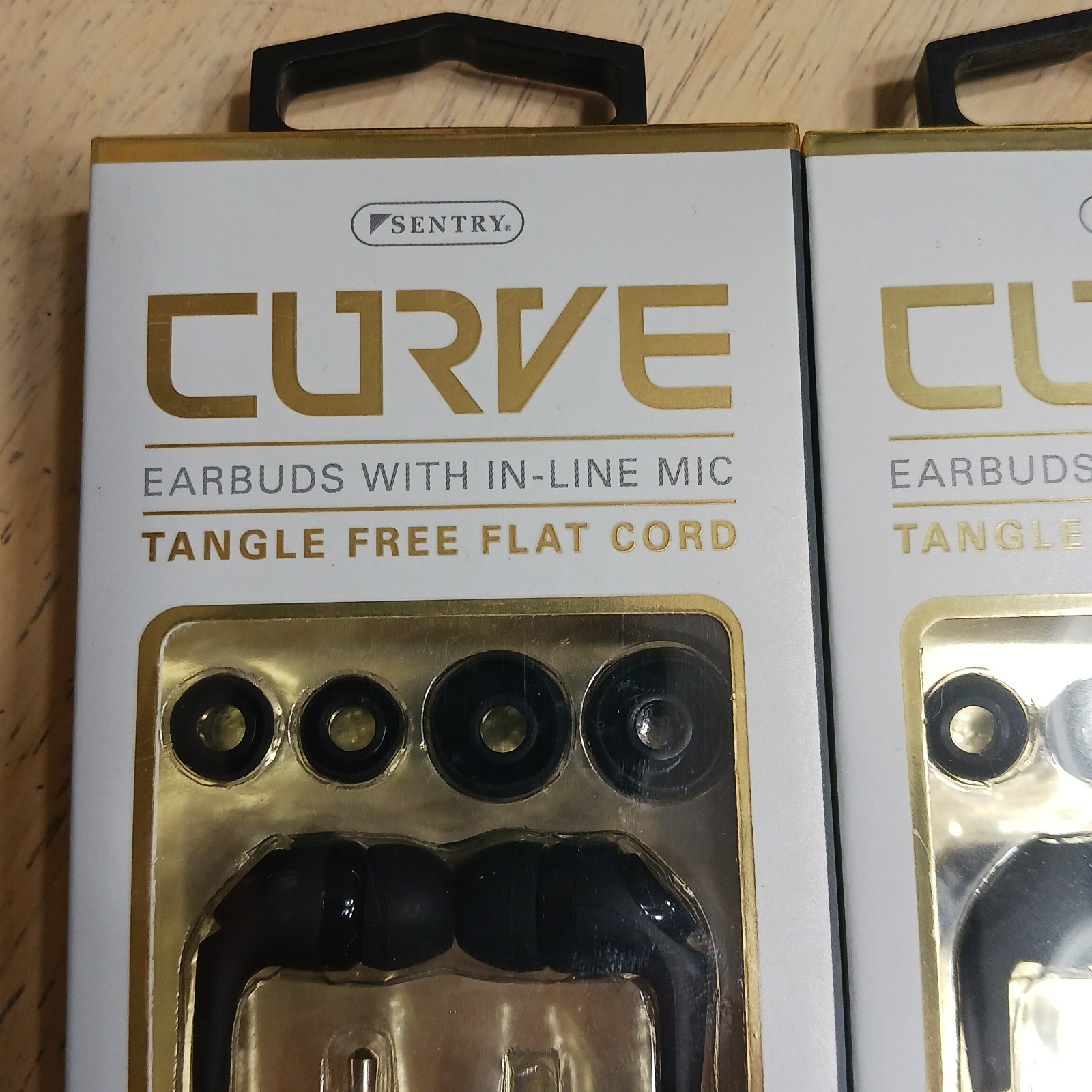 Curve Earbuds w/ In-Line Mic 3.5mm Tangle Free Flat Cord Multicolor Lot Of 11