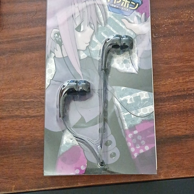 crona ,soul eater Square Enix Black In-Ear Earbud Headphones 3.5mm Jack