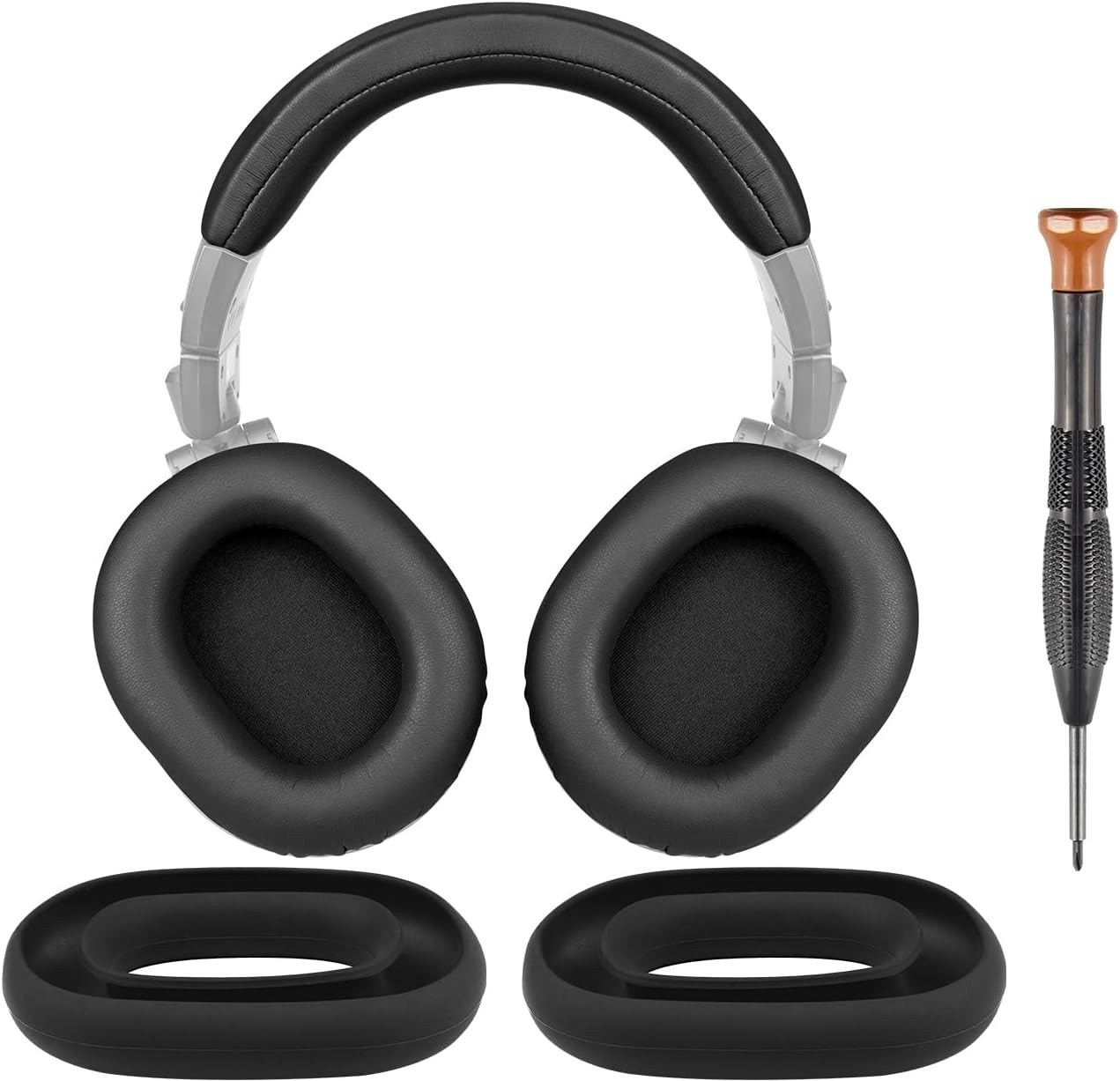 Enhanced Noise Isolation Ear Pads, Headband & Silicone Covers for ATH M50 Models