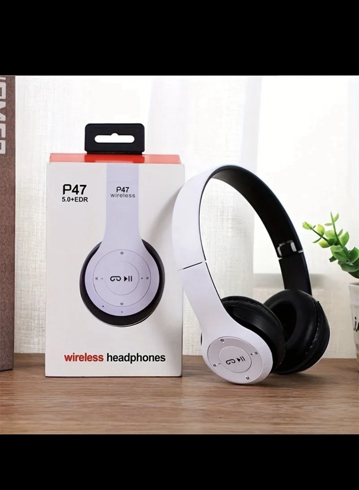 P47 Wireless Bluetooth Headphones with Noise Cancelling Over-Ear Earphones US