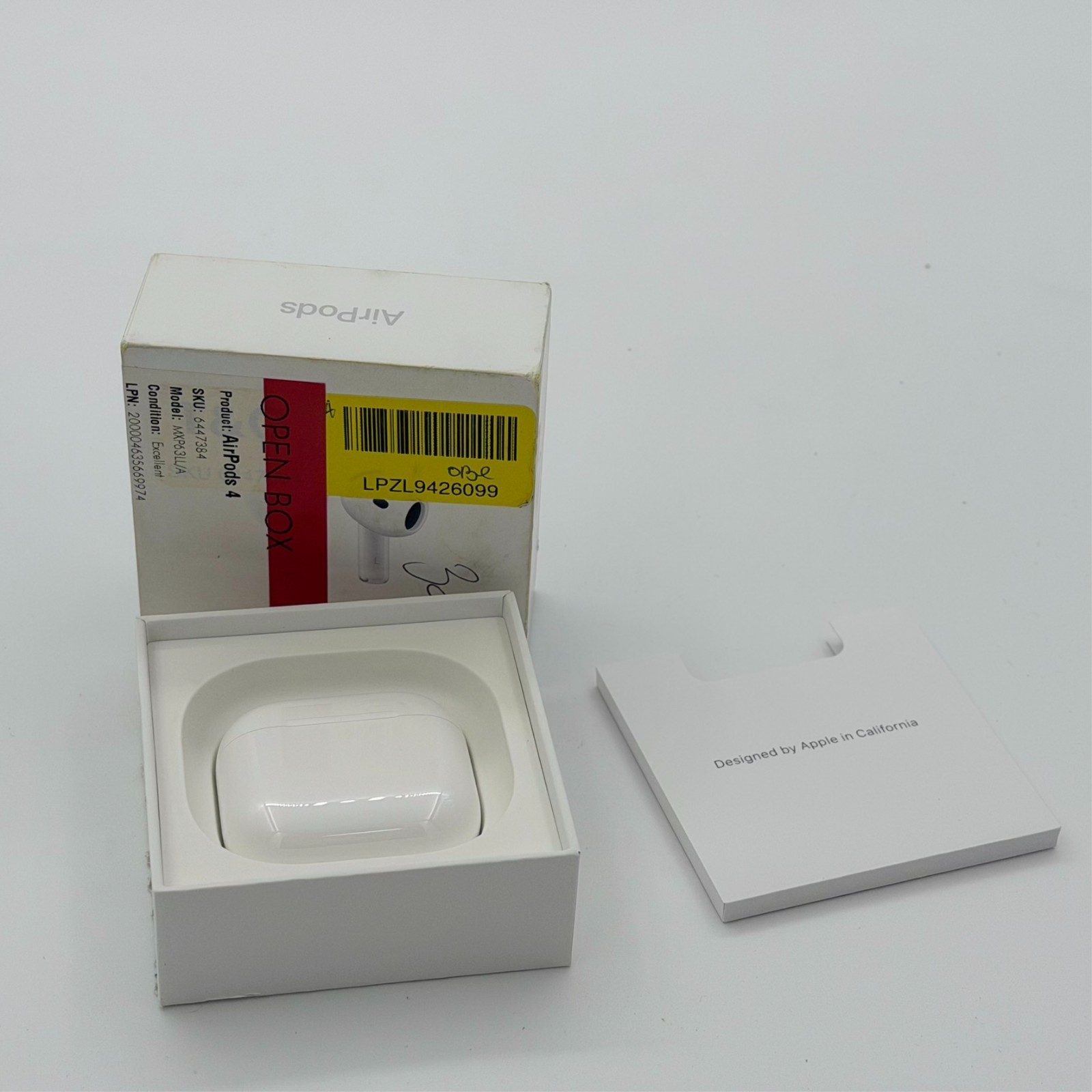 Apple AirPods 4th Gen w/ USB‑C Case – H2 Chip, Spatial Audio, Open Box Excellent