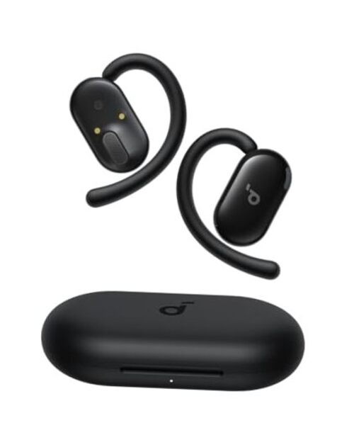 Soundcore V20i by Anker Open-Ear Headphones, Adjustable Ear Hooks, Ultra Black