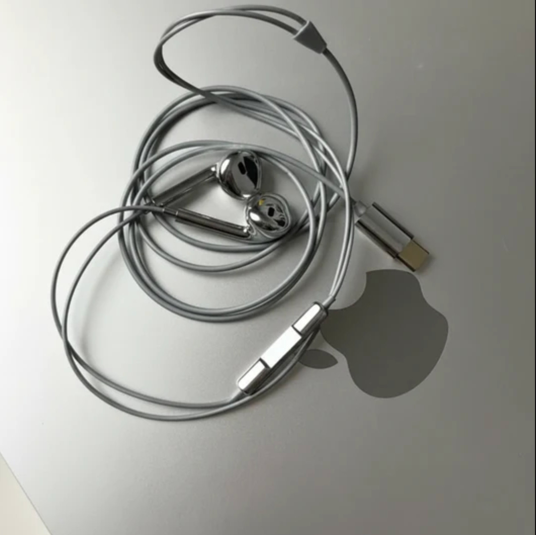CHROME FINISHED WIRED EARBUDS