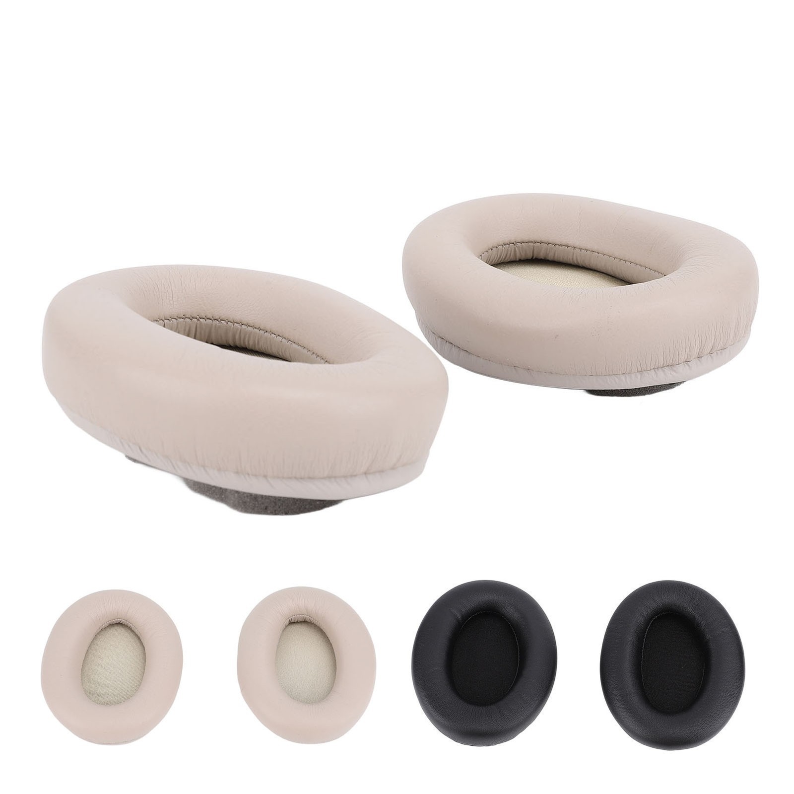 2 Pcs Ear Pads for WH1000XM3 Protein Leather Memory Foam Headset Replacement Ear