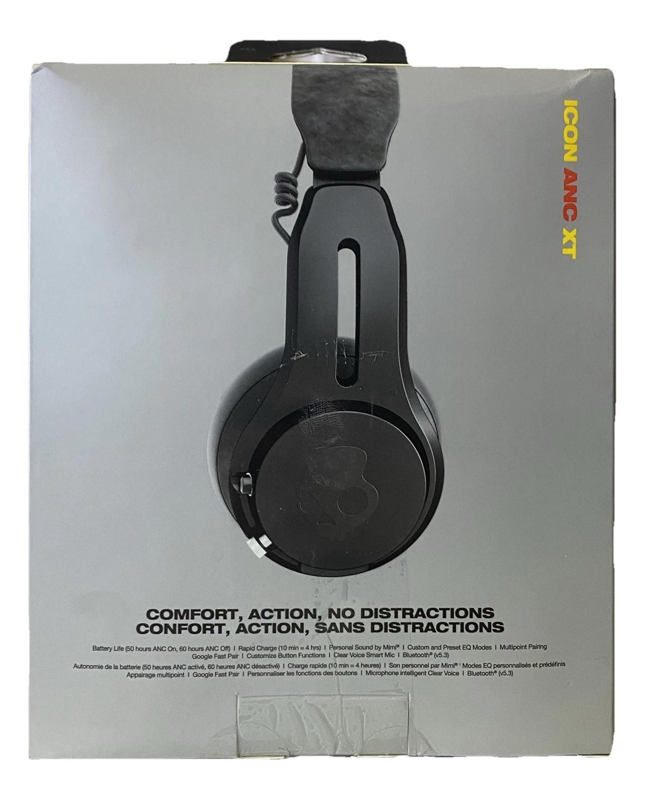NEW – Skullcandy ICON ANC XT Headphones – Black, NIB iPhone Android Compatible