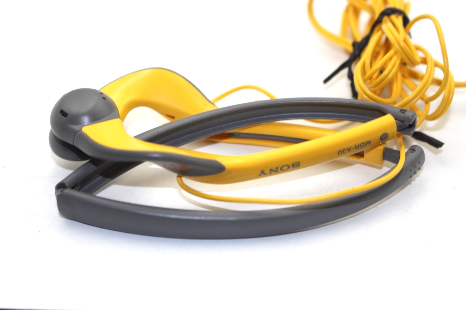 Sony Sports MDR-A30G Gray Yellow Wired Water Resistant In-Ear Stereo Headphones