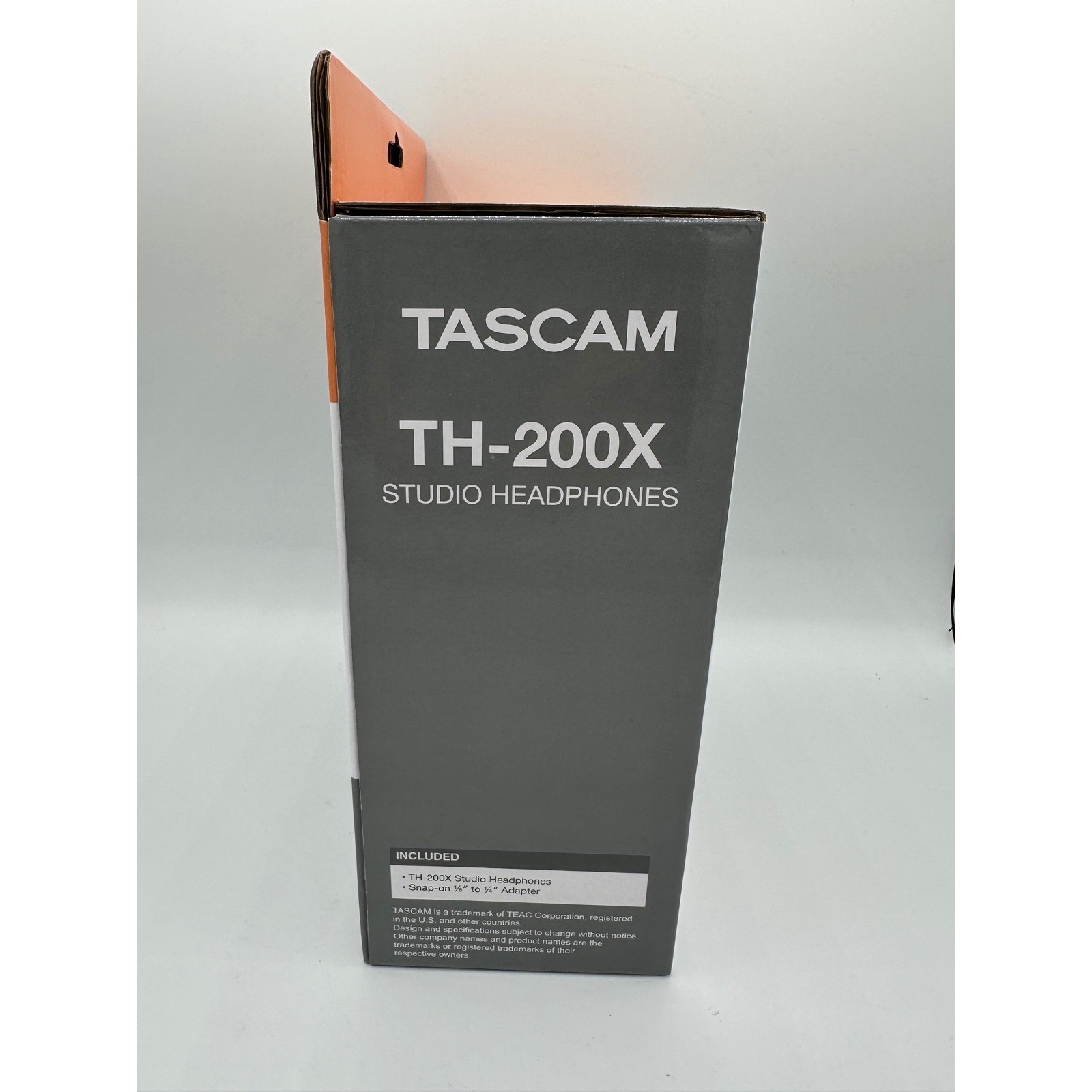 Tascam TH-200X Studio Headphones Unisex OS Black New Closed Back Monitoring
