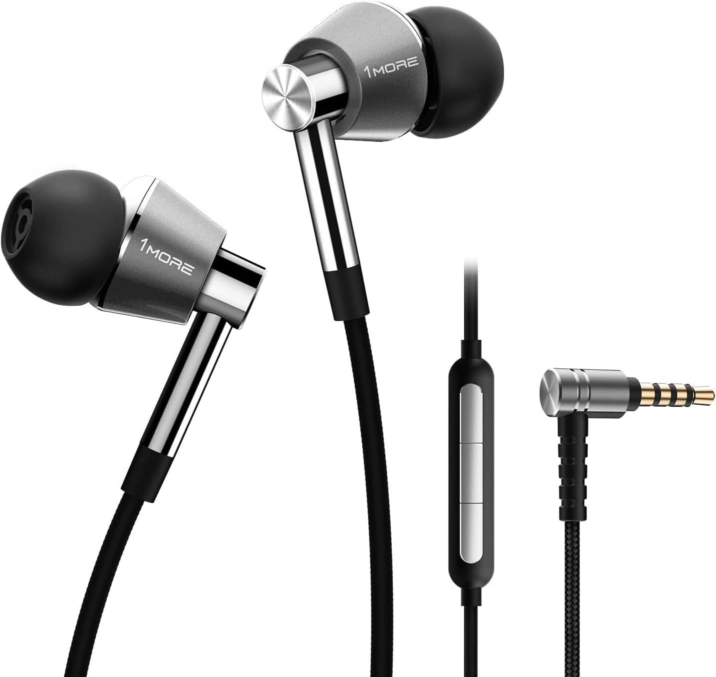 Triple Driver In-Ear Earphones Hi-Res Headphones with High Resolution, Bass Driv