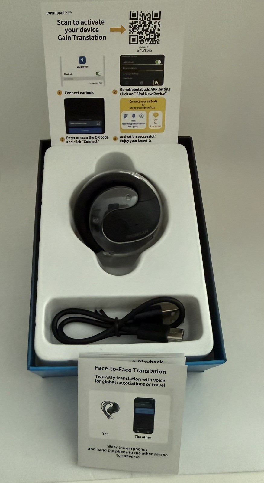 Hyundai HY-T26 Pro Ai Translating, Bluetooth 5.4, OWS Wireless Headphones, Black
