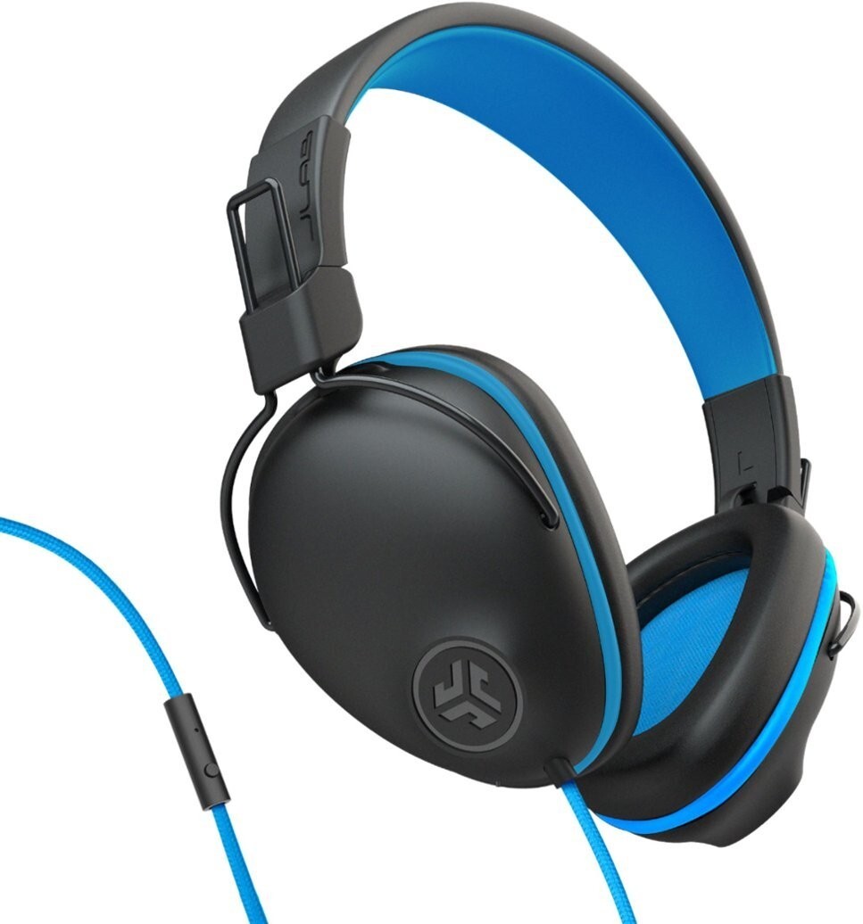 JLAB HJPRORBLU4 JBuddies Studio Pro Over-Ear Headphones Black Blue Wired w/mic