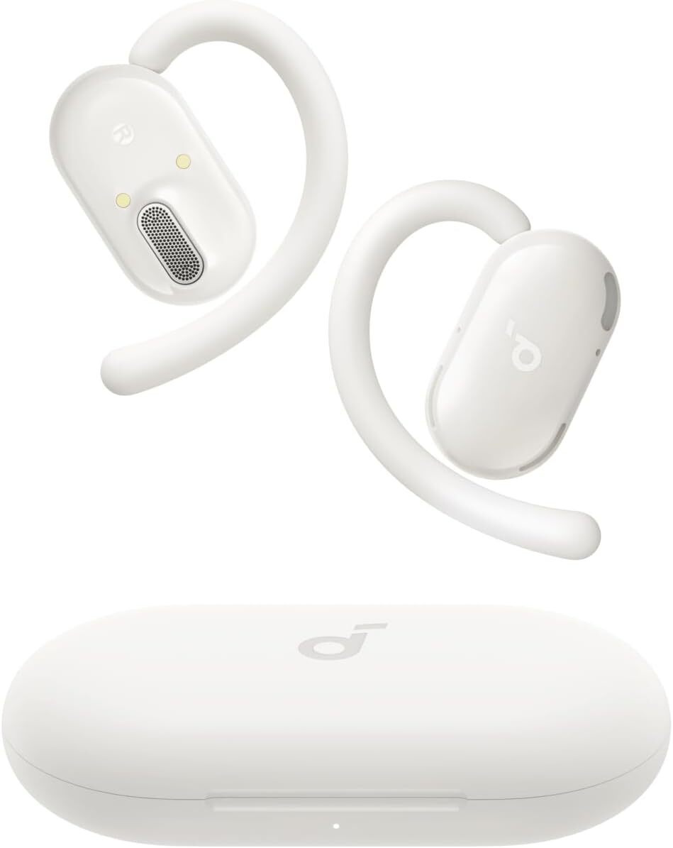 Soundcore V20i Open-Ear Headphones Snug Fit Ear Hooks Bassup Waterproof 36H Play
