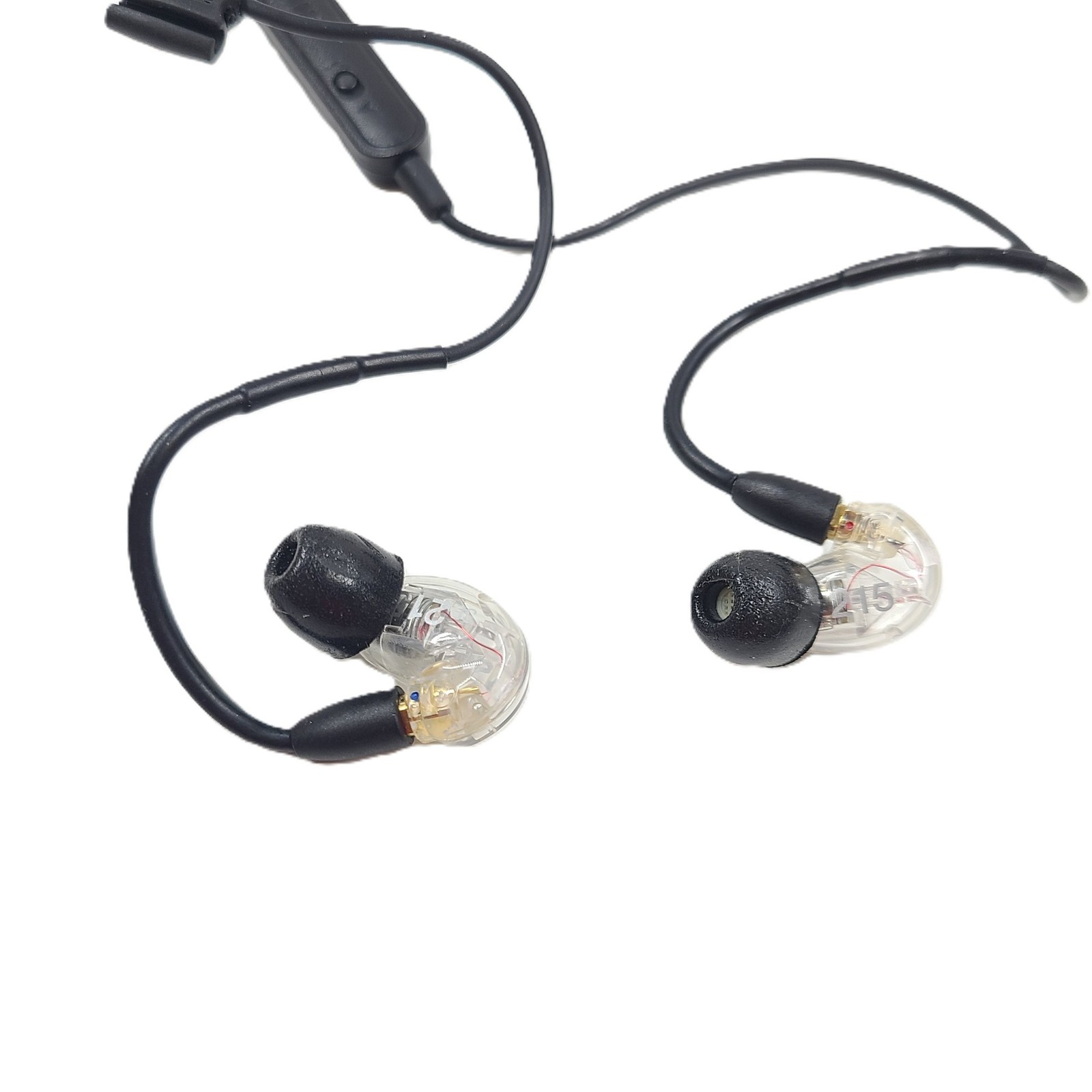 Shure SE215 LiveSound Sound-Isolating Monitor Black Earbuds – Clear BC
