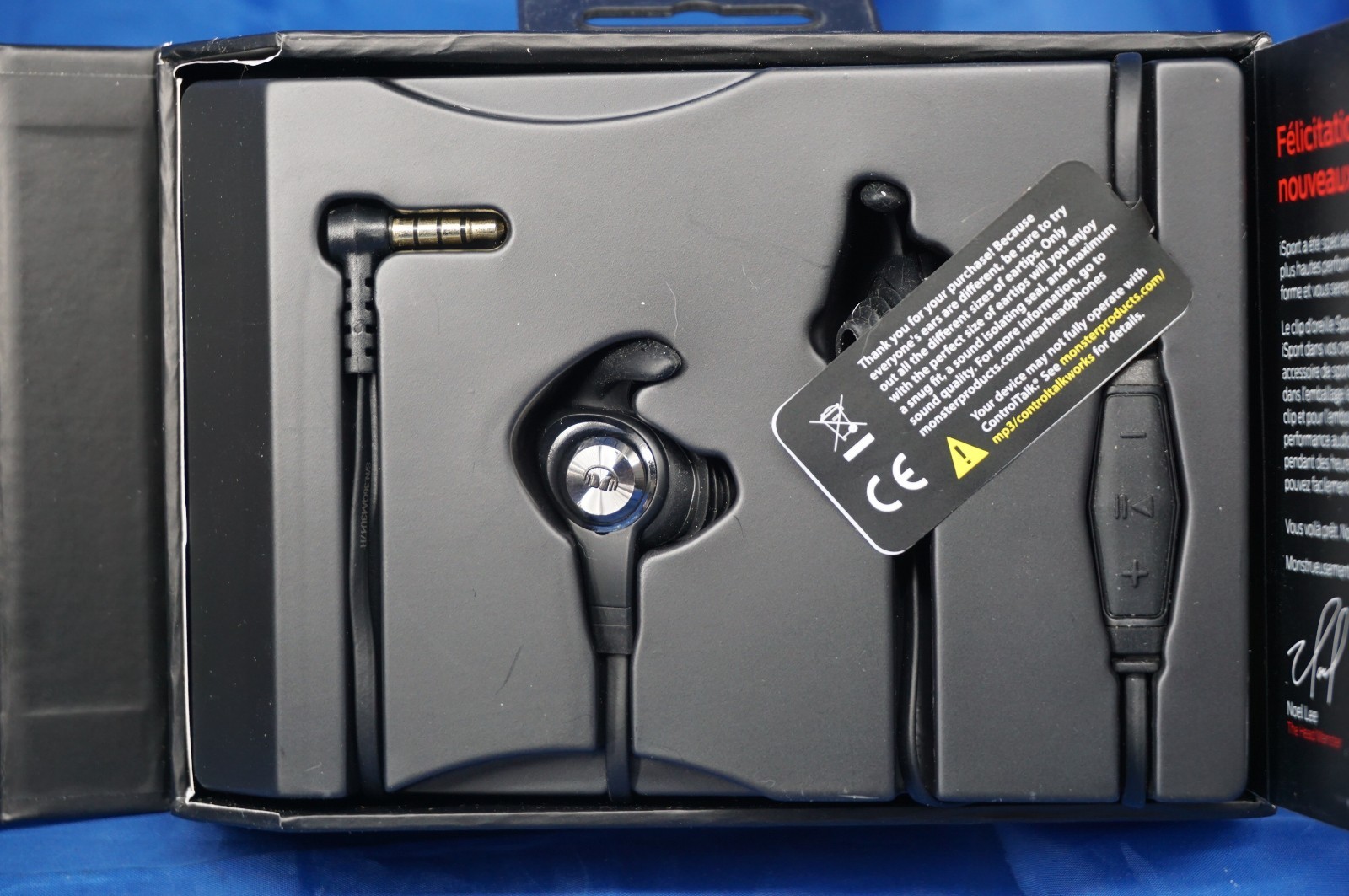 Monster iSport Intensity Wired In-Ear Headphones Sport Audio Black New