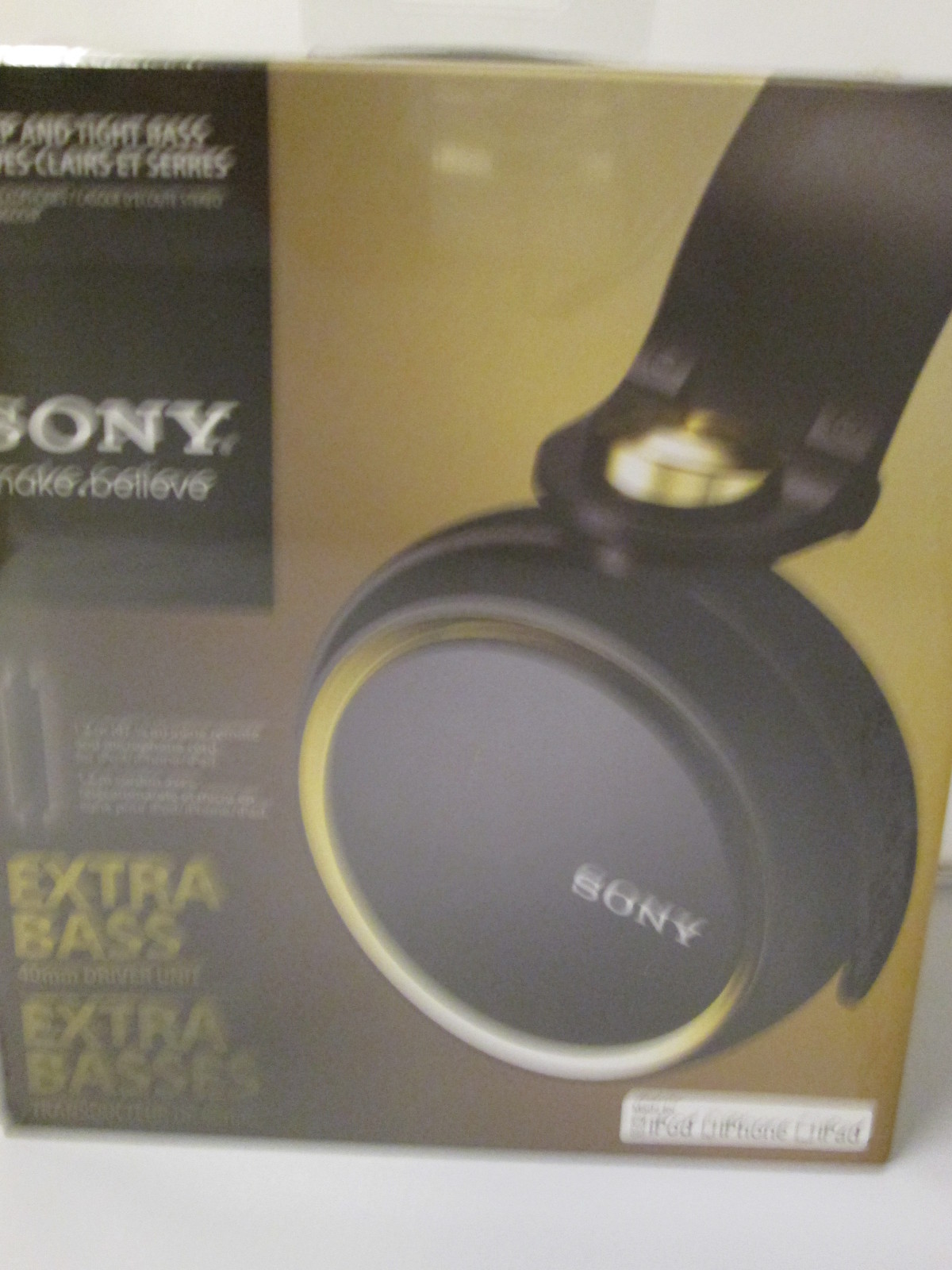 Brand New MDRXB600ip Sony MDR-XB600IP Headphones for Apple iPod/iPhone/Pad w/Mic